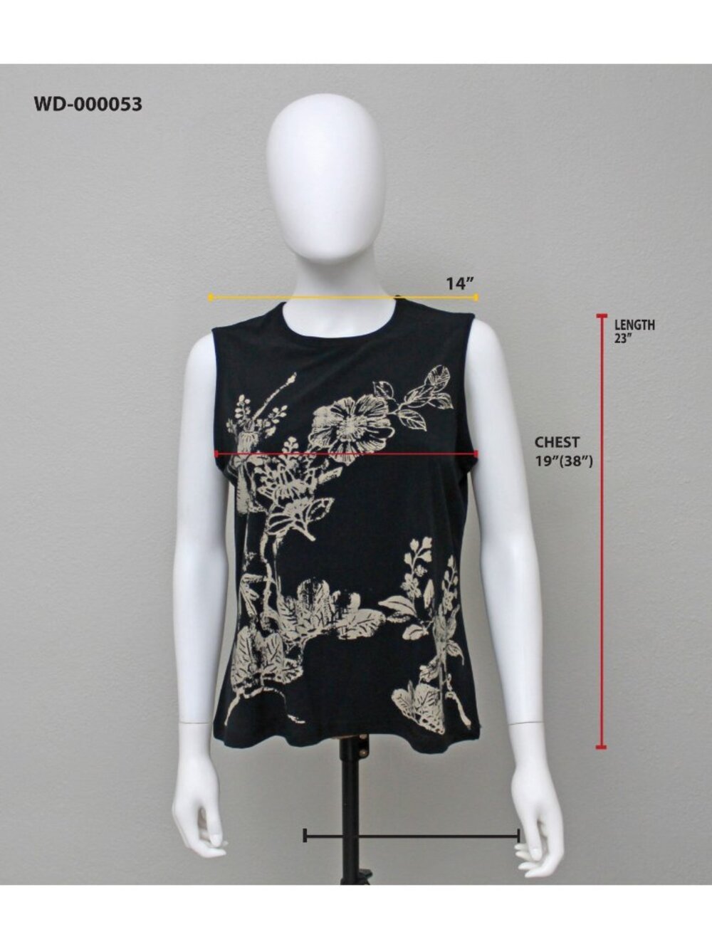 VAN HEUSEN Women Tops Blouses Black Print Size M - Picture 12 of 12
